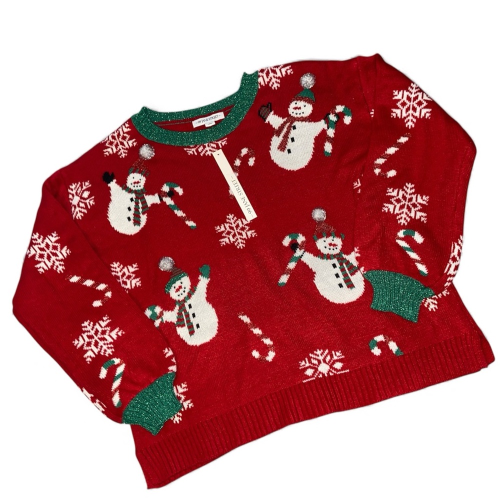 99 Jane Street Snowman Christmas Sweater